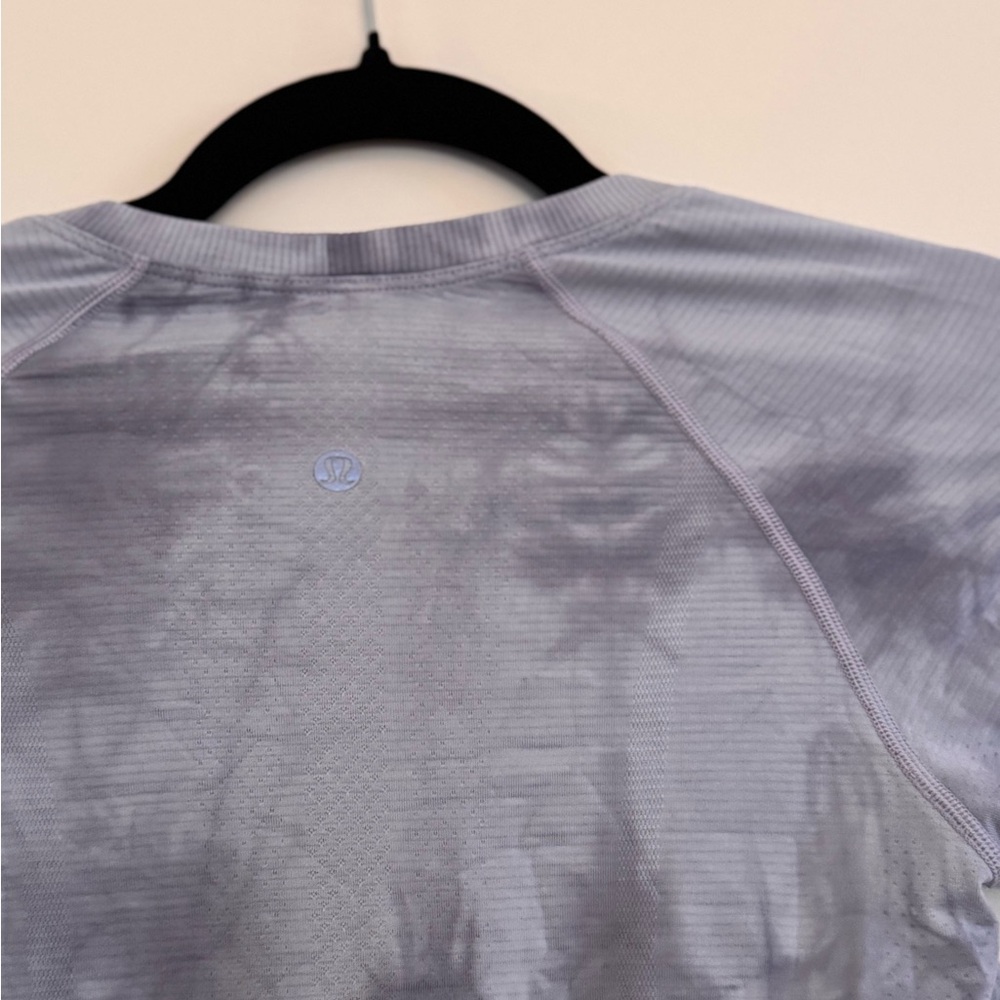 Lululemon Swiftly Tech Gray Tie-Dye Short Sleeve Shirt - Picture 6 of 7